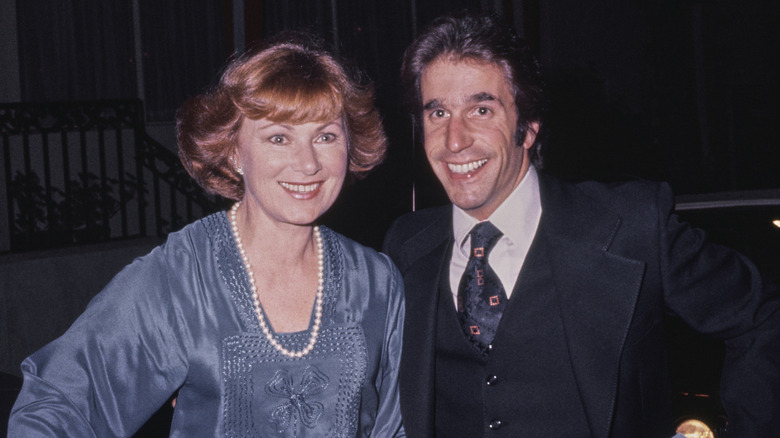 Marion Ross and Henry Winkler smiling together
