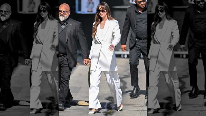 Dakota Johnson arrives at "Jimmy Kimmel Live"