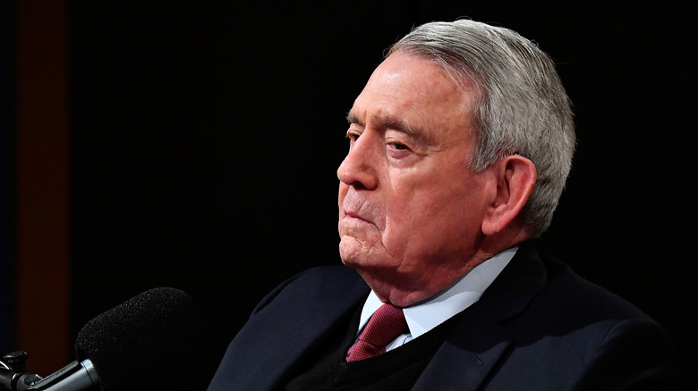 Dan Rather looking serious