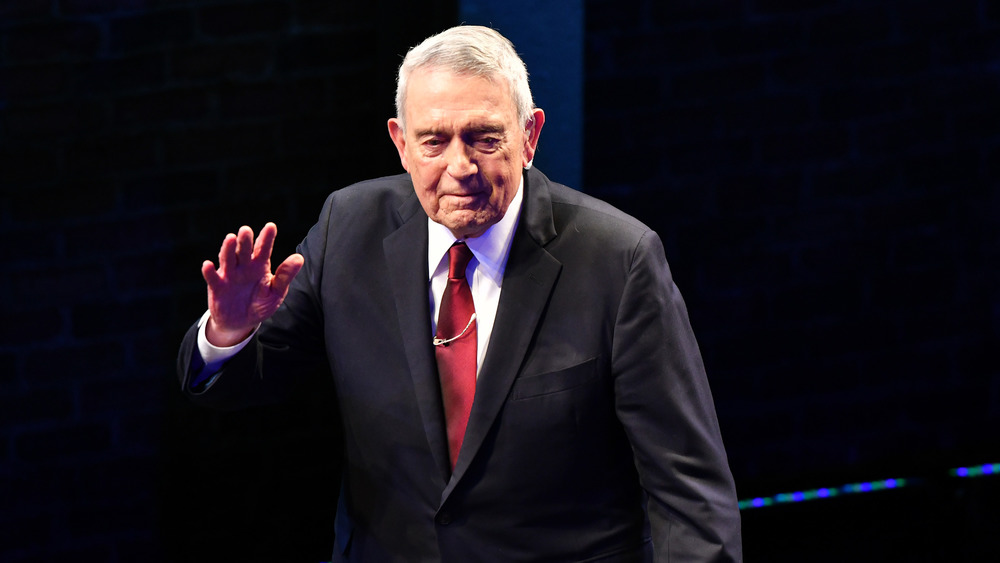 Dan Rather wearing suit