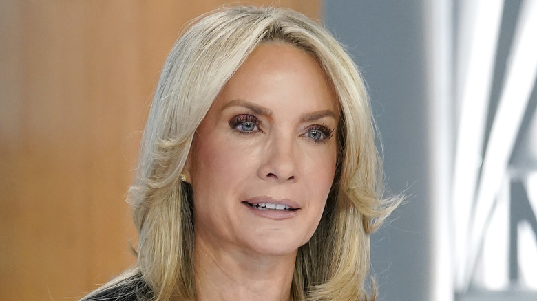 Dana Perino at the news desk, the Fox News Sign lit up behind her.