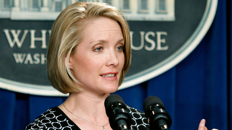 Dana Perino talking