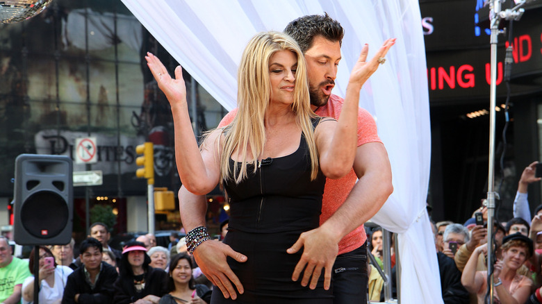 Kirstie Alley dancing with Dancing with the Stars partner Maks Chmerkovskiy