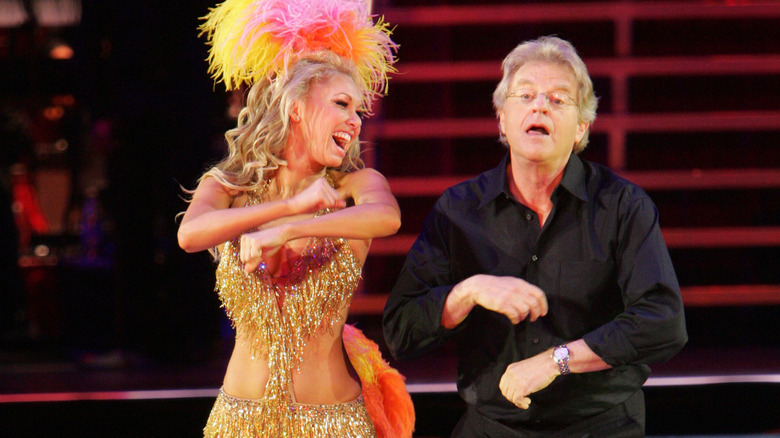 Jerry Springer and partner dancing on Dancing with the Stars