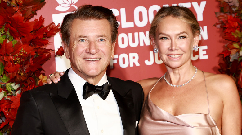 Robert Herjavec posing with wife Kym Johnson