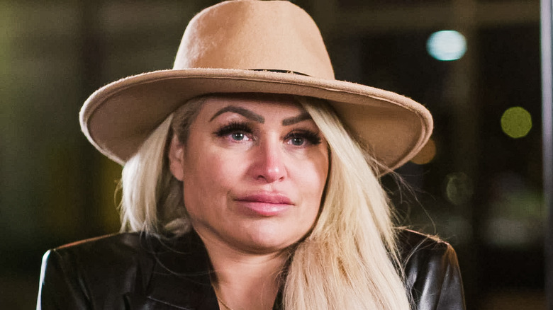 Darcey Silva wearing hat