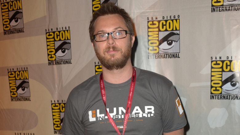 Duncan Jones smiling at Comic Con in San Diego