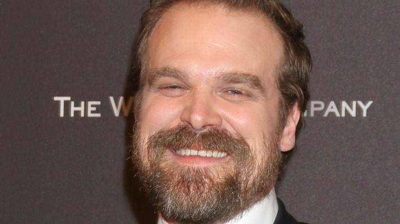 David Harbour grinning