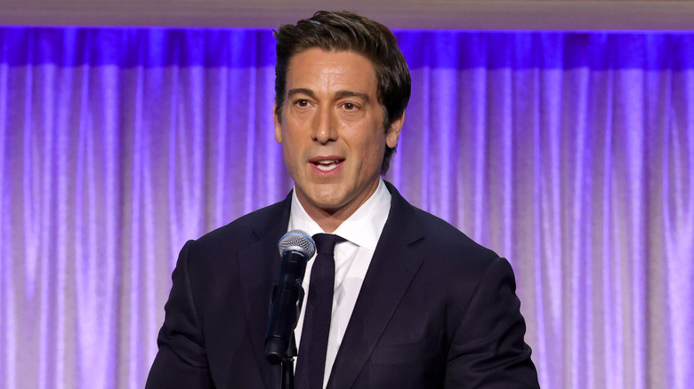 David Muir accepting a Peabody Award