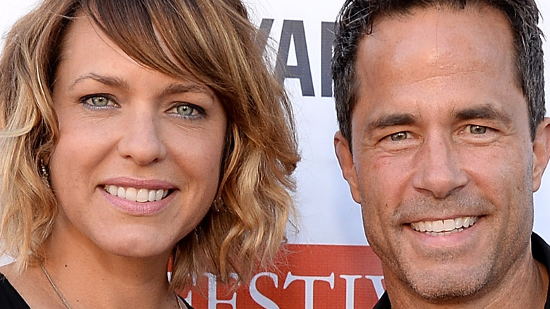 Arianne Zucker and Shawn Christian smiling