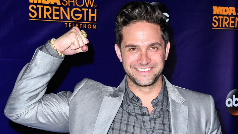 Brandon Barash on the red carpet.  