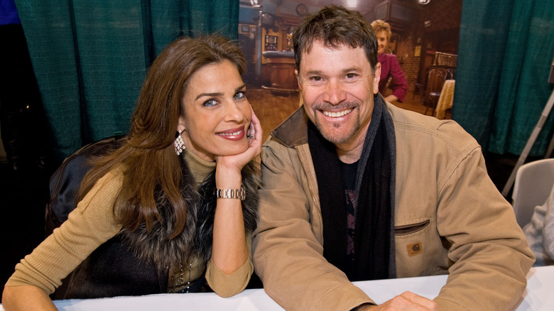 Kristian Alfonso and Peter Reckell at an event. 