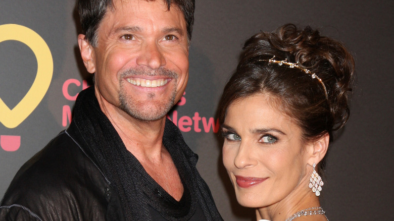 Peter Reckell and Kristian Alfonso smiling