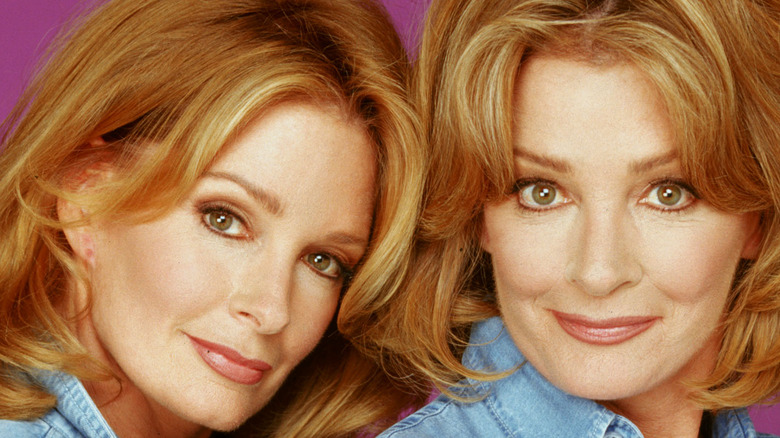 Days of Our Lives stars Deidre Hall and Andrea Hall smiling 