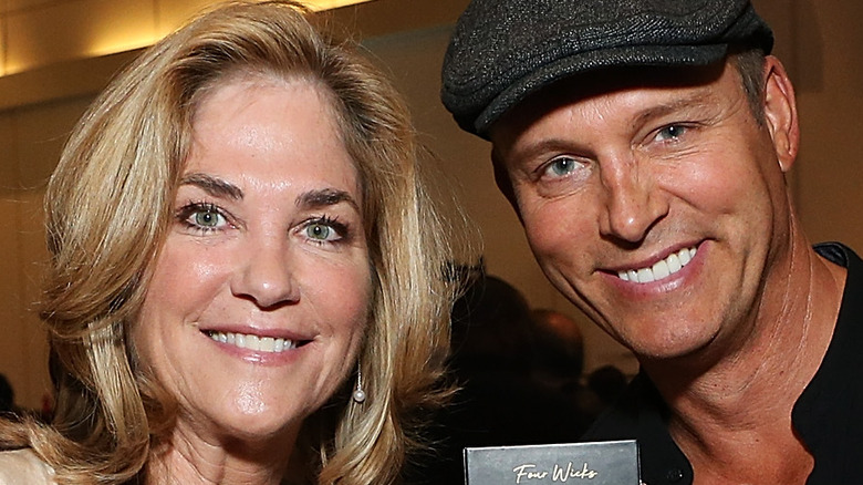 Kassie DePaiva and Eric Martsolf smiling