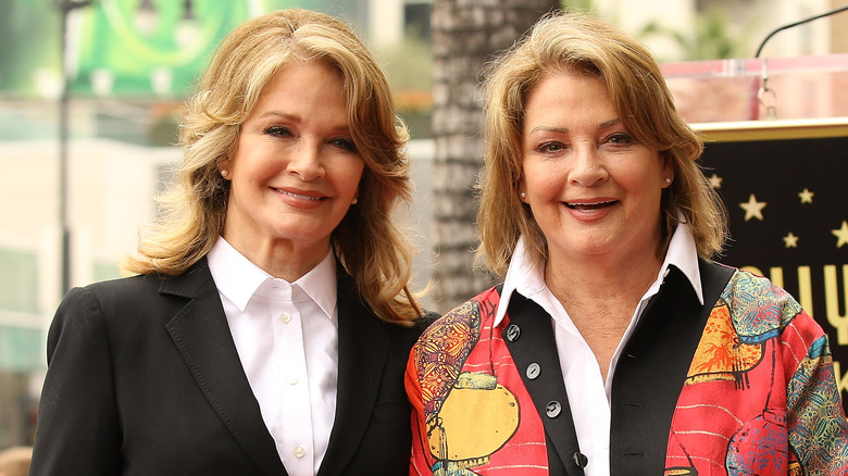 Deidre Hall and twin sister Andrea Hall