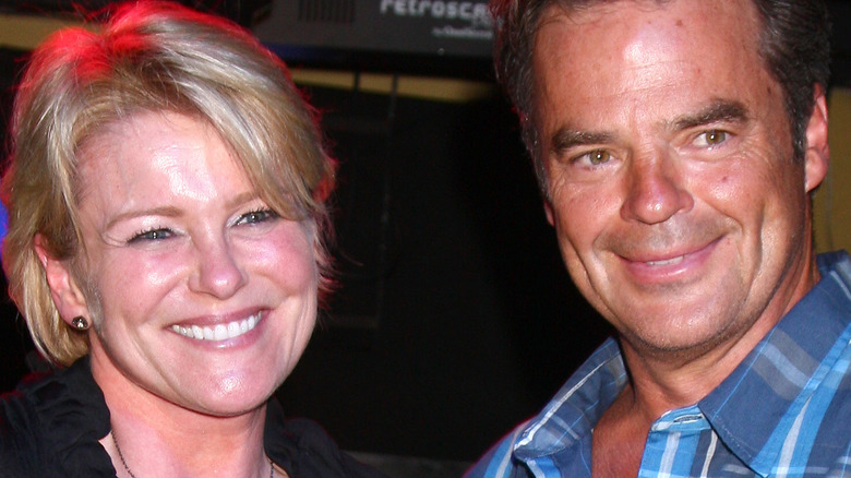 Judi Evans and Wally Kurth pose for photo