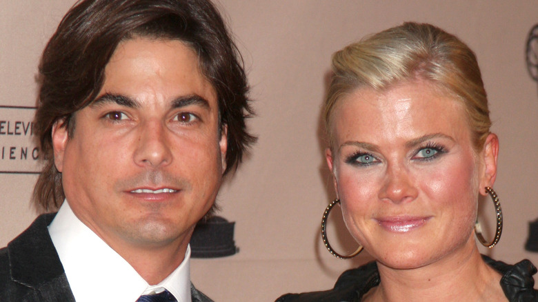 Alison Sweeney and Bryan Dattilo pose for a photo together. 
