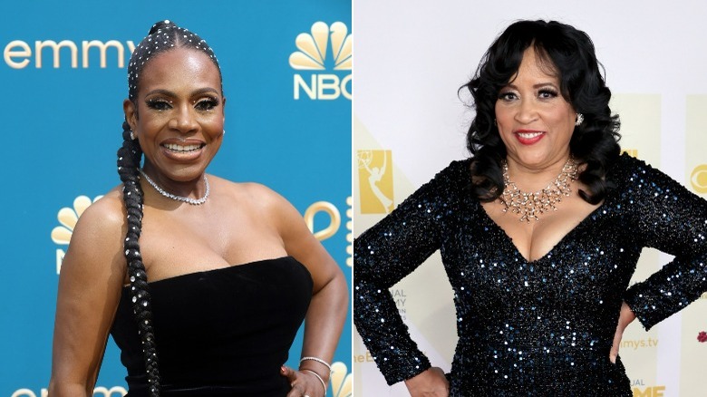 Sheryl Lee Ralph and Jackee Harry pose for photos.