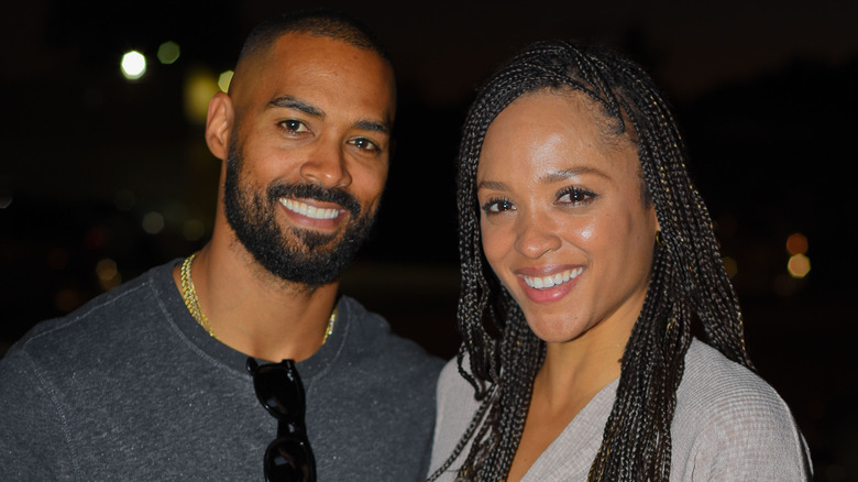 Lamon Archey and Sal Stowers smiling