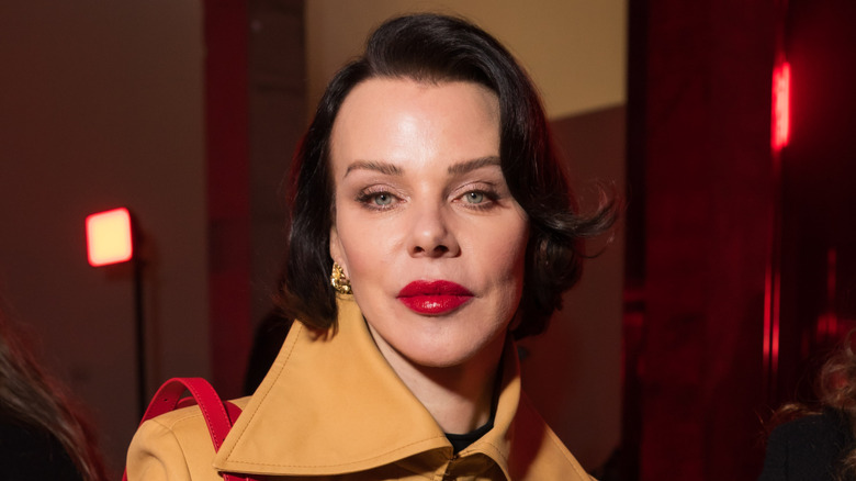 Debi Mazar at a fashion show in Paris