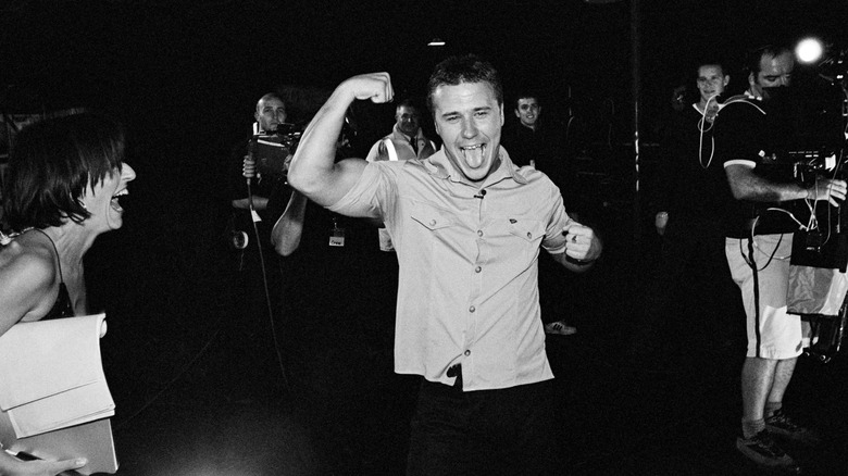 Craig Phillips celebrating after his 'Big Brother' win