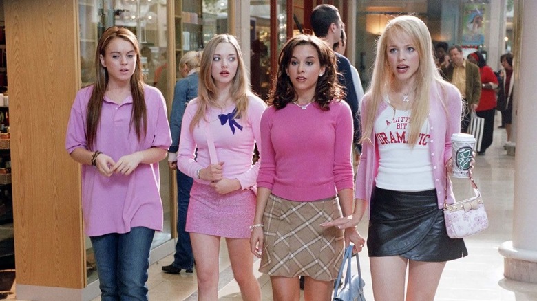 The Plastics wearing pink in 'Mean Girls'