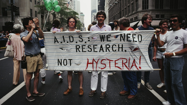 Gay pride parade in NYC in 1983