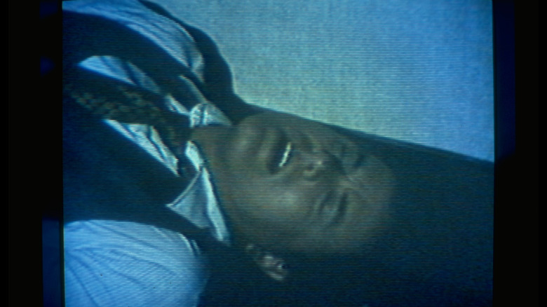 Larry Hagman's J.R. Ewing on the ground after getting shot
