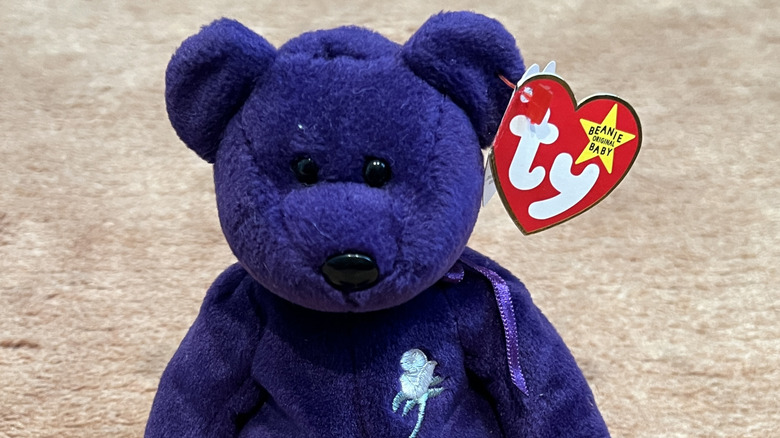Purple Princess Diana Beanie Baby bear