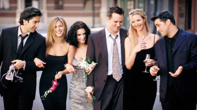 Group photo of the cast of Friends