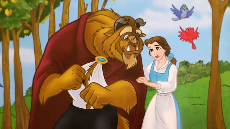 Belle and the Beast from Beauty and the Beast