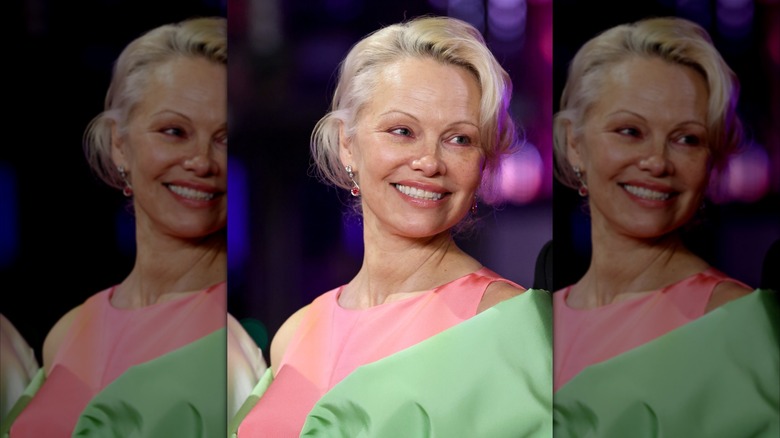 Pamela Anderson smiling