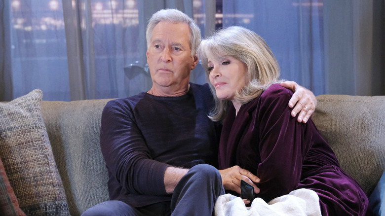 Days' John and Marlena watching TV