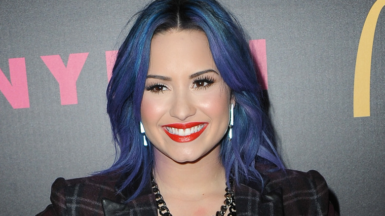 8. Demi Lovato's Blue Hair Care Routine - wide 3
