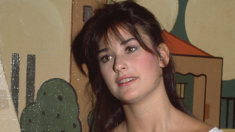 Demi Moore brown hair 1982
