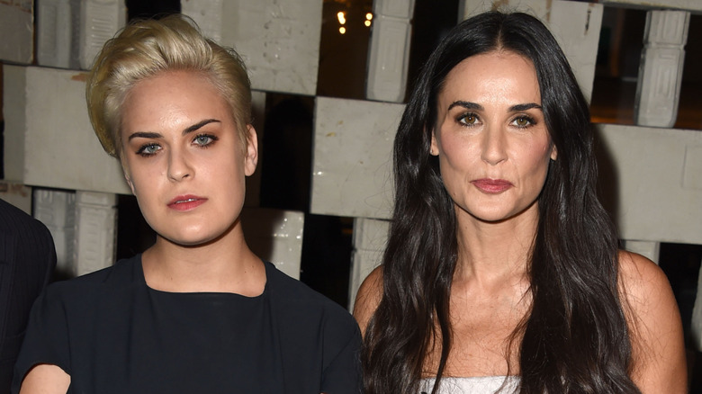 Demi Moore and Tallulah Willis at a gala in 2014