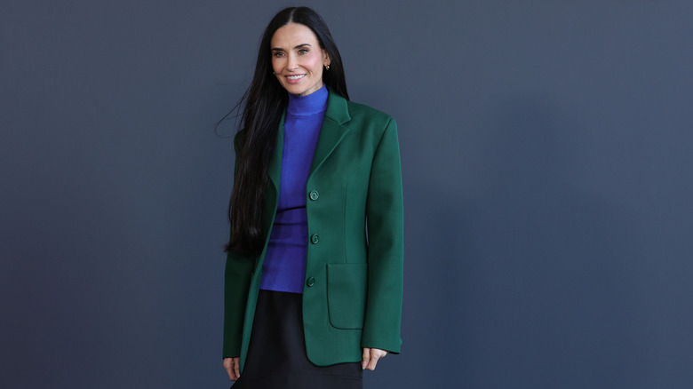Demi Moore arrives for Kérastase Power Talks, Launching Chronologiste at Nya Studios on March 03, 2026 in Los Angeles, California.