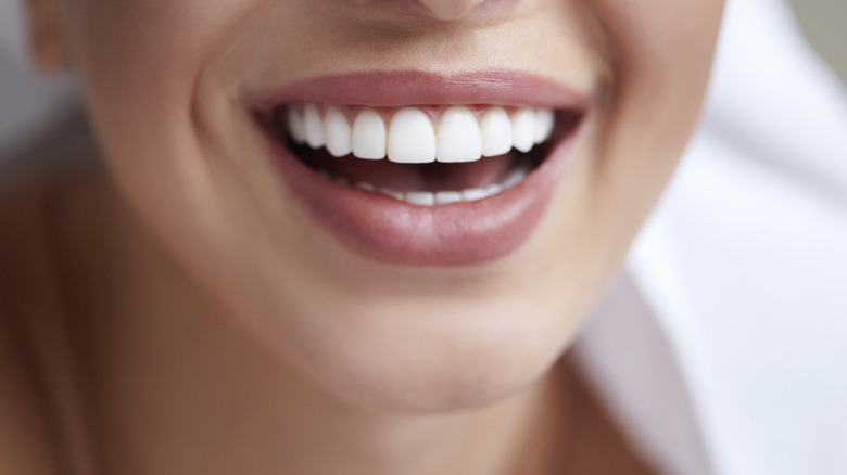 A woman's perfect smile