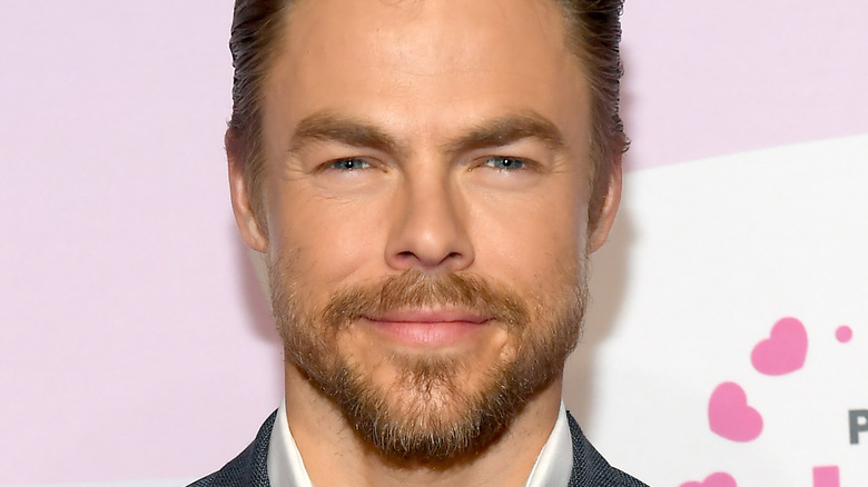 Derek Hough on the red carpet.