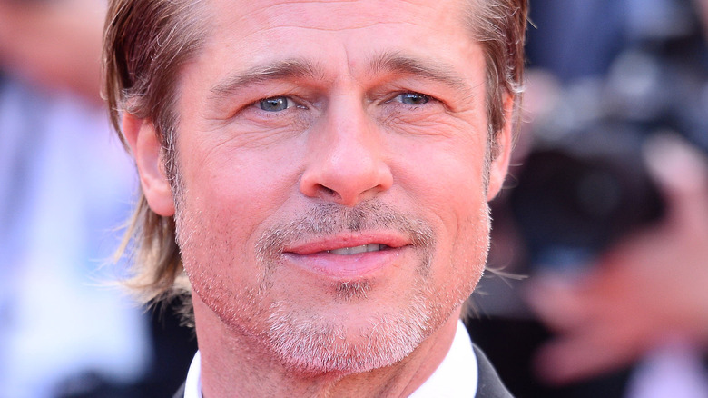 Brad Pitt grinning 