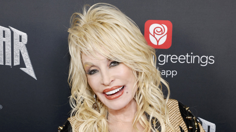 Dolly Parton smiling