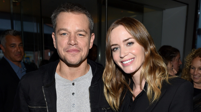 Matt Damon and Emily Blunt
