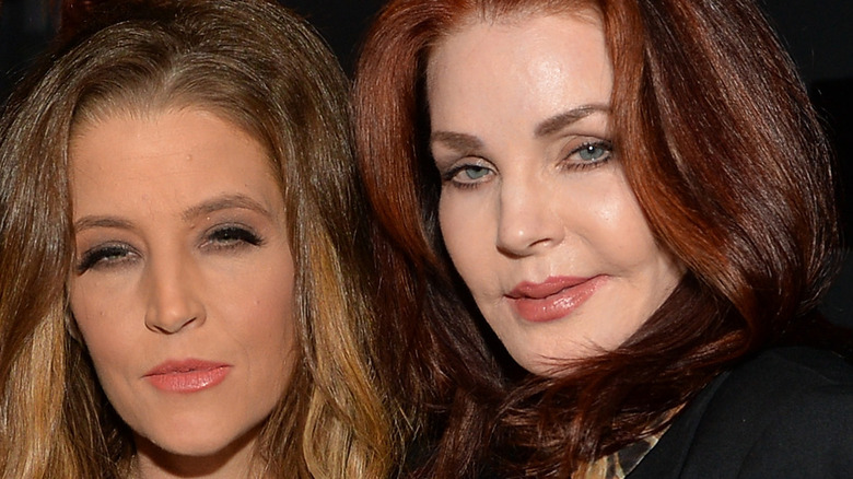 Priscilla and Lisa Marie Presley