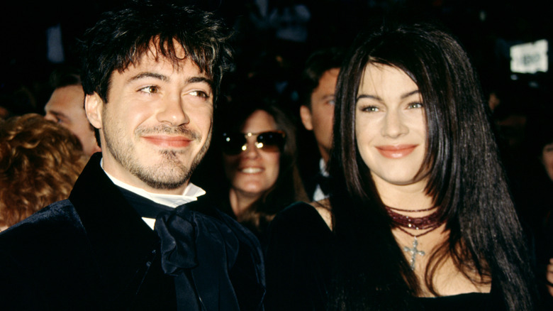 Robert Downey Jr. and Deborah Falconer smiling