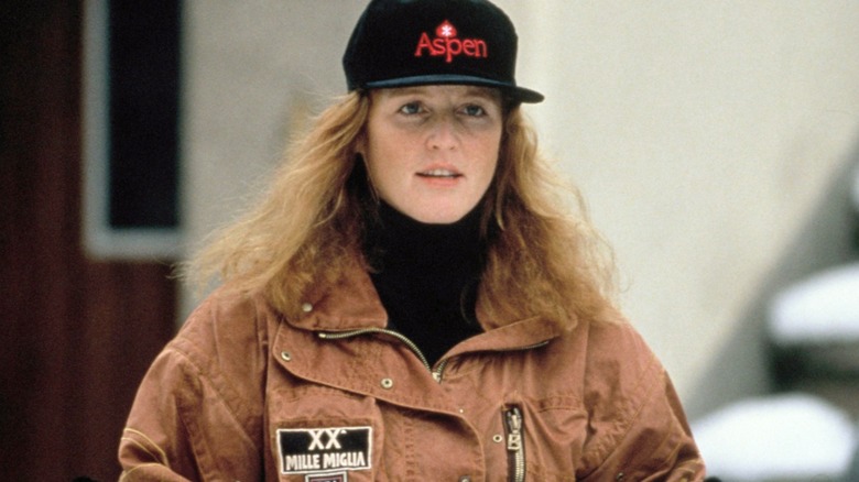 Sarah Ferguson in ski attire in 1991