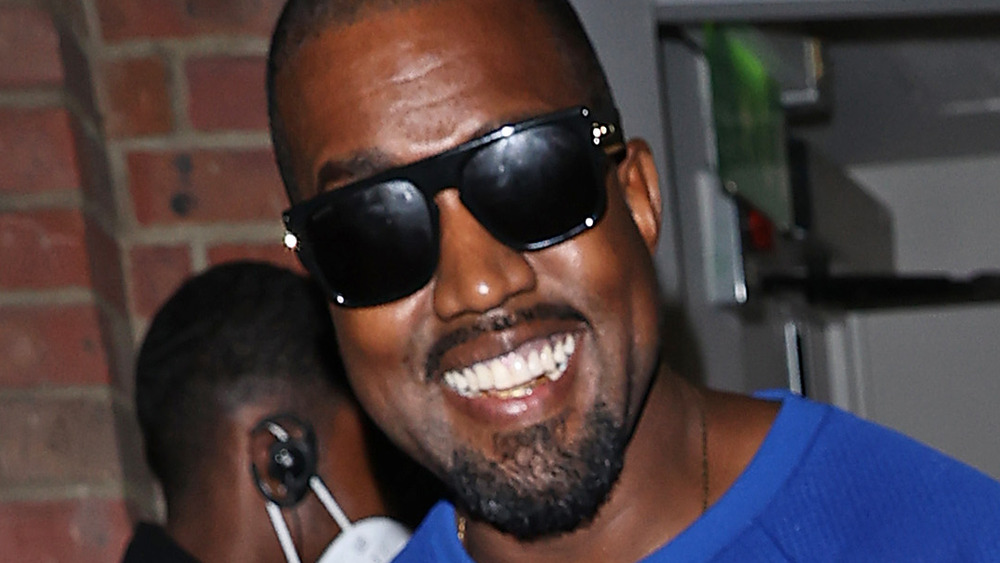 Kanye West smiling
