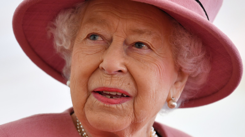 Queen Elizabeth II looking away