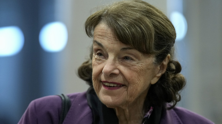 Sen. Dianne Feinstein smiling