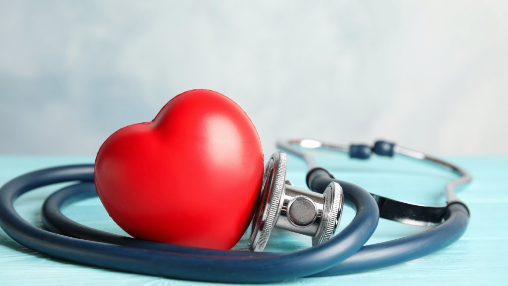A stethoscope and heart 